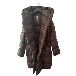 Rick Owens Dark Brown Puffer Jacket